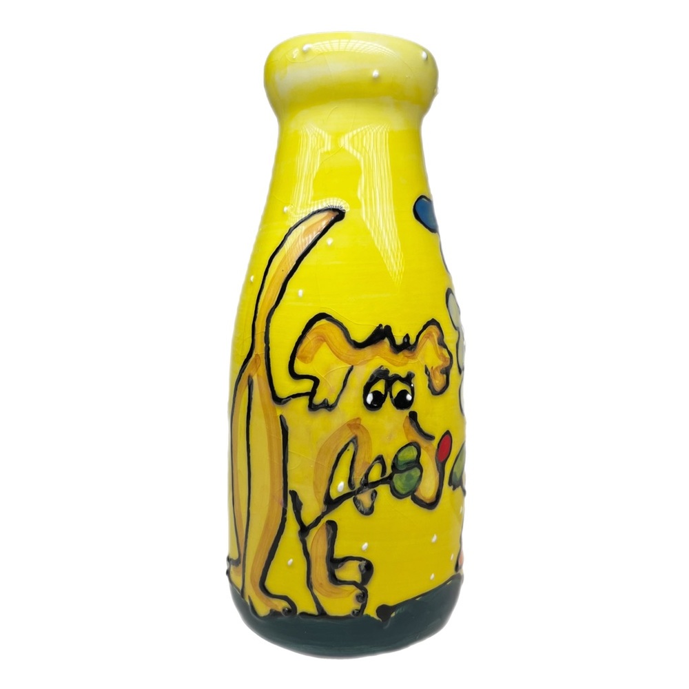 PUPPY VASE - Whimsical Coyne's & Company VASE “Daisy Pickins’”